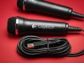 Logitech E-UR20 RockBand USB Микрофон за PC, PlayStation, Xbox, Wii, Mac, Пеене, Караоке, снимка 1