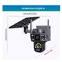 4G СОЛАРНА КАМЕРА СЪС SIM КАРТА DUAL LENSE IPC-V380-P3, снимка 3