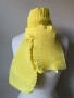 Жълт шал от 100 % коприна, снимка 5