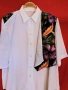Дамска Копринена Риза с Елек на Цветя!~XL~4XL, снимка 5