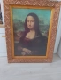 Италианска репродукция на Мона Лиза с меден обков ,размер 70/90 , снимка 5