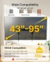 Нова TV стойка за стена 43-95 инча стомана VESA 800x400 стенна за телевизор, снимка 8