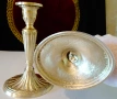 Бронзов свещник,красив релеф,400 гр. , снимка 6
