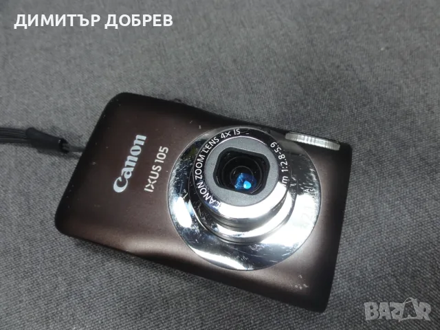 ЦИФРОВ ФОТОАПАРАТ CANON IXUS 105 BROWN 12.1MP CCD DIGITAL CAMERA Y2K RETRO DIGICAM, снимка 5 - Фотоапарати - 55424552