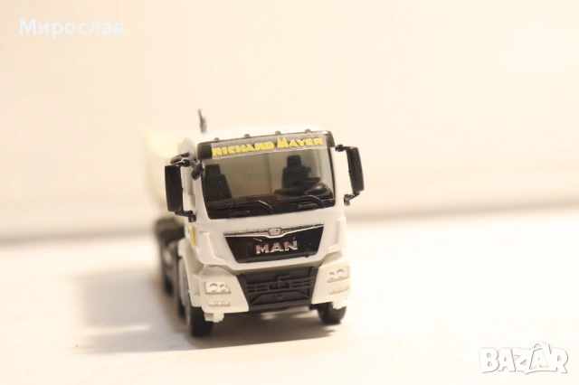 HERPA 1:87 H0 MAN САМОСВАЛ ГОНДОЛА КАМИОН МОДЕЛ КОЛИЧКА, снимка 4 - Колекции - 54396311