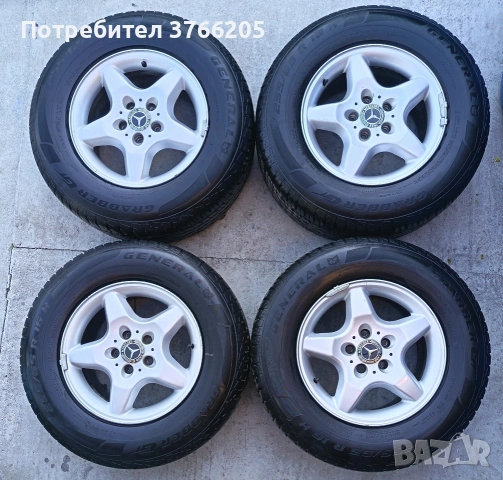 16ки оригинални джанти с гуми 5х112 от ML W163 290€