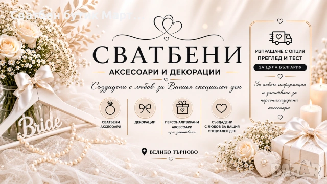 Сватбен Бутик Мартинели I Wedding Boutique Martinelli , снимка 4 - Други - 55252365