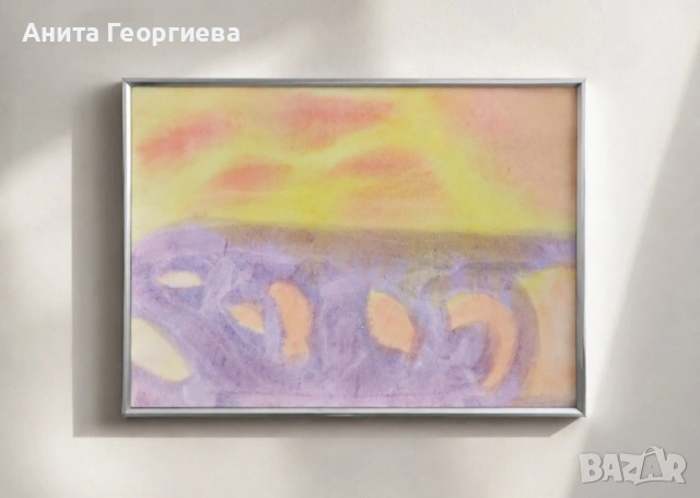 Колекция от 5 оригинални акварела – Швейцария, 1980–1989, снимка 2 - Картини - 54747535