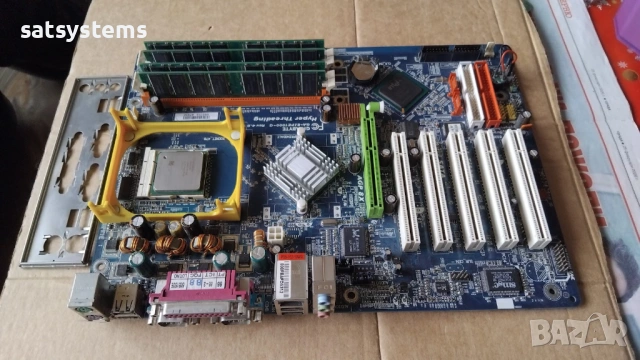 Дънна платка Gigabyte GA-8IPE1000-G REV:4.0 Socket 478 CPU+FAN+RAM, снимка 2 - Дънни платки - 54088020