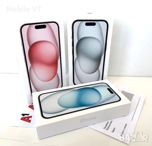 НОВ! iPhone 15 128GB Black / Blue 2г.Гаранция!, снимка 2 - Apple iPhone - 54600752