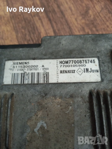  компютър RENAULT MEGANE SCENIC 1.6 SIEMENS S115300202 A, S115300202A, HOM 7700875745, снимка 4 - Части - 54876919