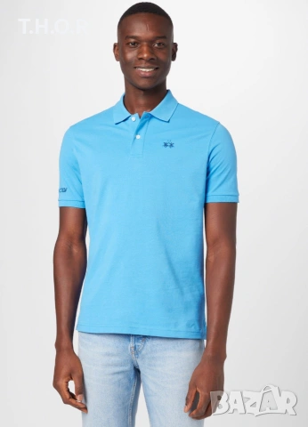 La Martina Polo Shirt ОРИГИНАЛНИ мъжки поло тениски - L/XL, снимка 4 - Тениски - 54982167