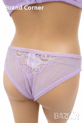 Комплект бельо Hunkemöller 80C / L в нежен лавандулов цвят с дантела, снимка 8 - Бельо - 54517912