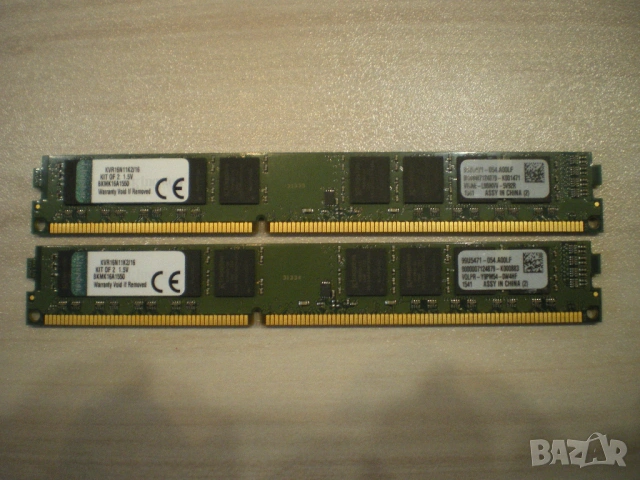 Рам памет Kingston 16GB (2x8GB) DDR3 1600MHz,PC3-12800,KVR16N11K2/16
