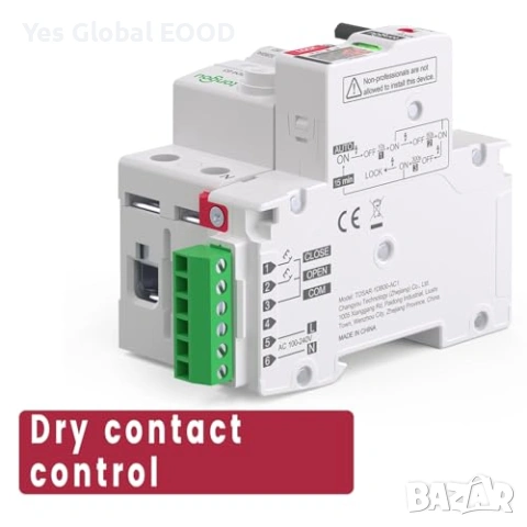 RCD прекъсвач TONGOU 40A 30mA Type A 1P+N, снимка 3 - Друга електроника - 54629253
