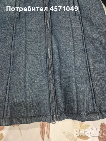 Дълго дънково яке Zara , снимка 9 - Якета - 55275956