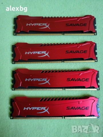 4x8GB 32GB DDR4 Kingston HyperX Savage 3200Mhz