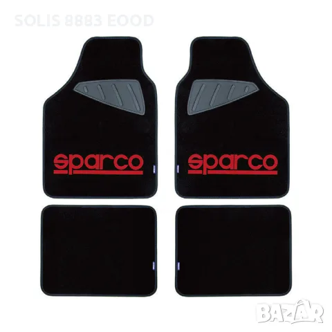 Стелки мокет SPC1903A Sparco Черни-Червени 4БР/К-Т