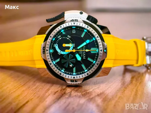 Graham Prodive Chronofighter с кутия и документи , снимка 6 - Мъжки - 55688519