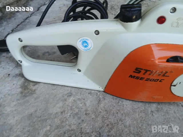 Резачка STIHL MSE 200 C, снимка 3 - Моторни триони/резачки - 55431832