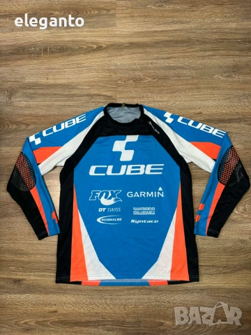Мъжка ! CUBE Fox Race Pilot  Moto Cross Motocross MTB Cycling Pro Race Top Protected , M размер 