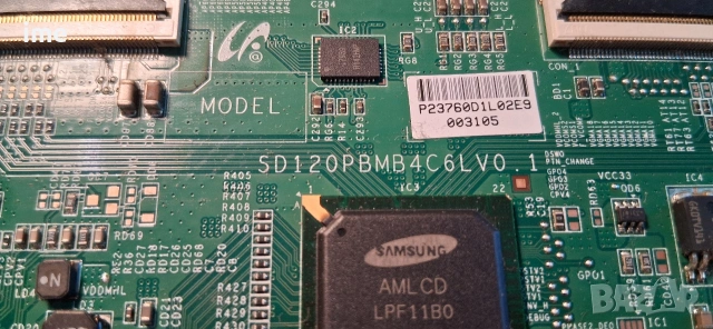 TCON Board SD120PBMB4C6LV0.1. Свален от Телевизор Toshiba 40TL868 с панел LTA400HV01. Работещ от..., снимка 4 - Части и Платки - 54660906