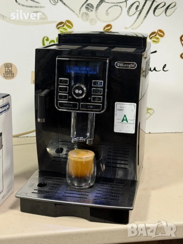 Кафемашина кафе автомат delonghi magnifica cappuccino с гаранция, снимка 5 - Кафемашини - 54297732