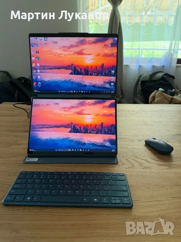 Lenovo Yoga Book 9i – 2 OLED екрана, Ultra 7, 16GB, 1TB, гаранция