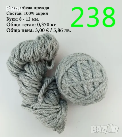Евтини прежди в малки количества - нови и остатъци , снимка 13 - Други - 52029790