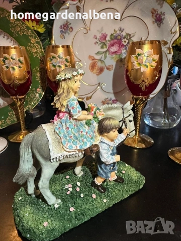 ✨ Колекционерска фигурка Leonardo Collection – “Country Ride” ✨ 👩‍🎨 По дизайн на Christine Haworth, снимка 5 - Колекции - 54288802
