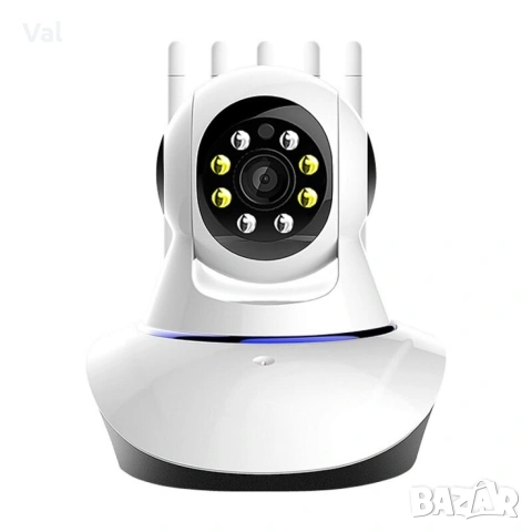 Безжична панорамна камера за видеонаблюдение с 360-градуса и 2K пиксела IP36, снимка 2 - IP камери - 55163812