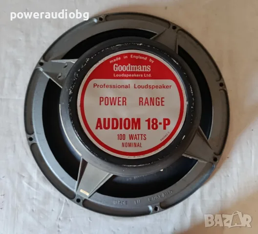 Vintage 18 инча говорител Goodmans Audiom 18-P - 100W - 8 OHM - 1бр., снимка 6 - Тонколони - 55382588