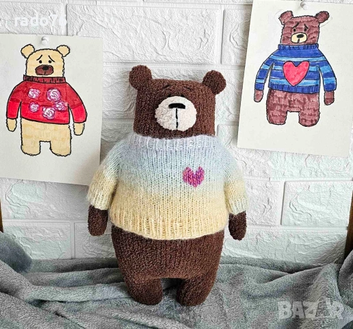 Ръчно Плетени мечета handmade , снимка 14 - Плюшени играчки - 54160967