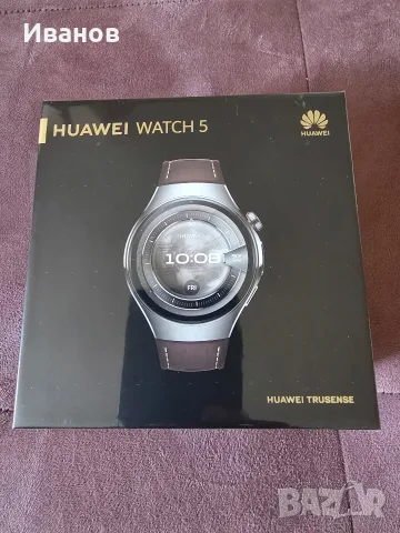 Чисто нов, неразопакован! Huawei Watch 5 brown composite strap с 2 години гаранция, снимка 2 - Смарт часовници - 55334308