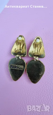 Дизайнерски обеци Niki Paris, снимка 10 - Обеци - 55559742