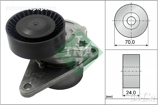INA 534 0103 10 - Комплект обтягащо рамо и ролка VOLVO