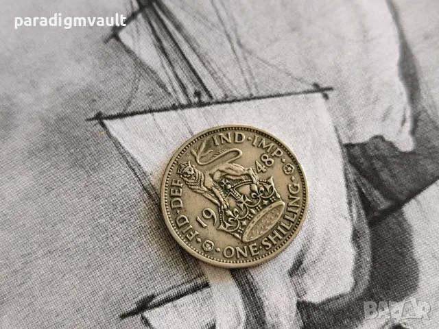 Монета - Великобритания - 1 шилинг | 1948г.