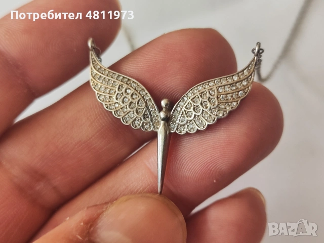 Сребърно колие 925, снимка 3 - Колиета, медальони, синджири - 54501372