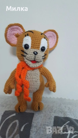 Том и Джери - ръчна изработка, снимка 11 - Плюшени играчки - 53556762