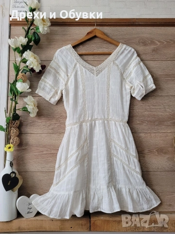 Лятна бохо рокля памучна материя H&M , снимка 10 - Рокли - 54236651