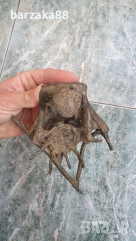 Стара Африканска бронзова фигура, снимка 5 - Колекции - 54358909