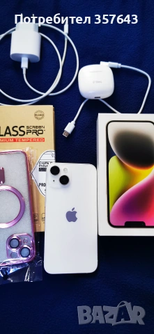 iphone 14 в перфетно състояние, снимка 2 - Apple iPhone - 55125608