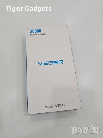 VEGER V3008 Power Bank 30000mAh – външна батерия с LED дисплей, 20W PD и QC 3.0 fast charge, снимка 10 - Друга електроника - 54522994