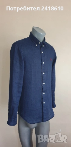 POLO Ralph Lauren Len/ Лен Slim Fit Mens Size S НОВО! ОРИГИНАЛ! Мъжка Ленена Риза., снимка 4 - Ризи - 54873947