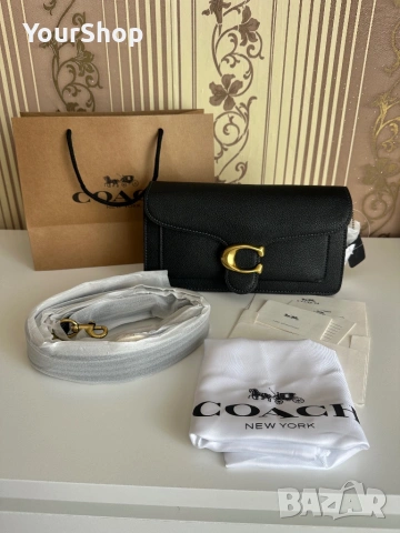 Дамска чанта COACH Tabby 26 в черен цвят, снимка 2 - Чанти - 54598405