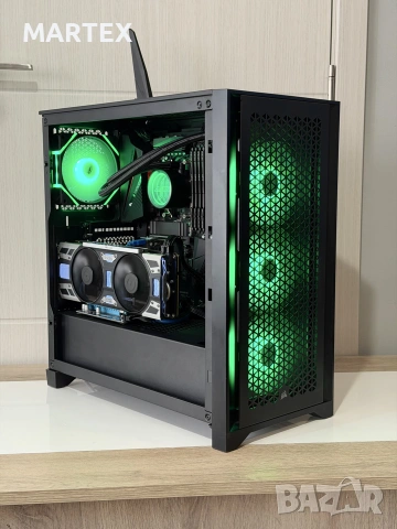 Геймърски компютър Ryzen 5 5600x, GTX 1080, 32GB, водно охлаждане, снимка 2 - Геймърски - 55191168