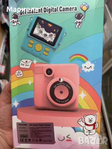 Детски фотоапарат с термопечат / Вградени игри 32GB Памет, снимка 2 - Други - 54928513