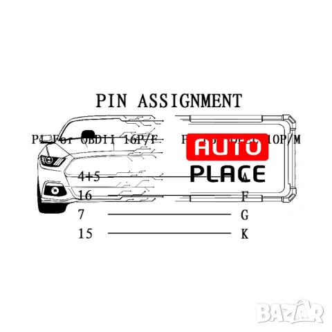 Кабел / Преходник / Адаптер за Opel 10 Пина Опел 10 Pin Delphi Autocom, снимка 6 - Аксесоари и консумативи - 53972348