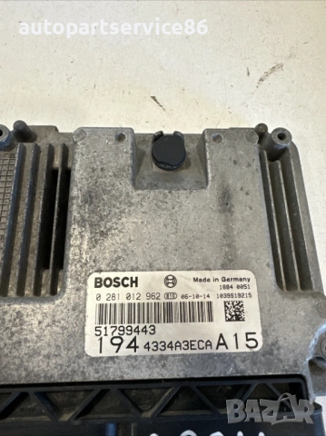 Електронен блок за управление на двигател (ECU) за Fiat Croma 1.9 M Jet (2008) Lhd 51799443, снимка 2 - Части - 54483142