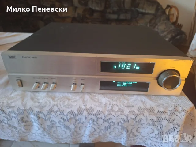 BASF D 6200 HIFI VINTAGE STEREO TUNER.MADE IN WEST GERMANY.BAUYAHRE-1979.NEUE PRISE -798 DM.